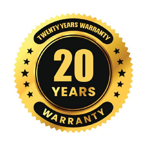 20 Years Warranty